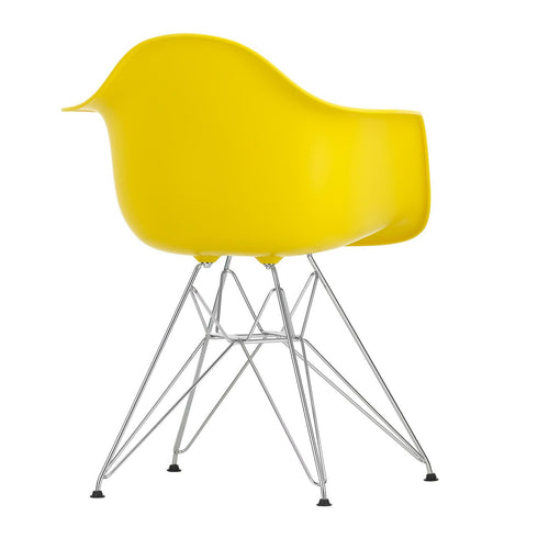 Cadeira de Braços em Plástico Eames DAR / Base Cromada